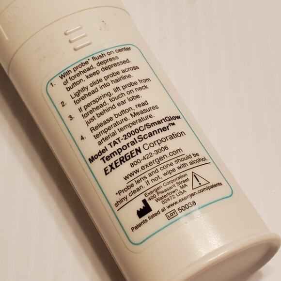 Smart Glow EXERGEN Temporal  Thermometer Forehead Scanner TAT-2000C - Picture 4 of 8